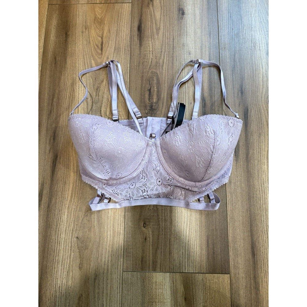 Victoria's Secret Sz 34 DD Balconet Bra Lavender Lace